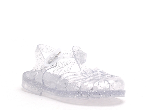 Meduse mules et sabots enfant sun boite argent