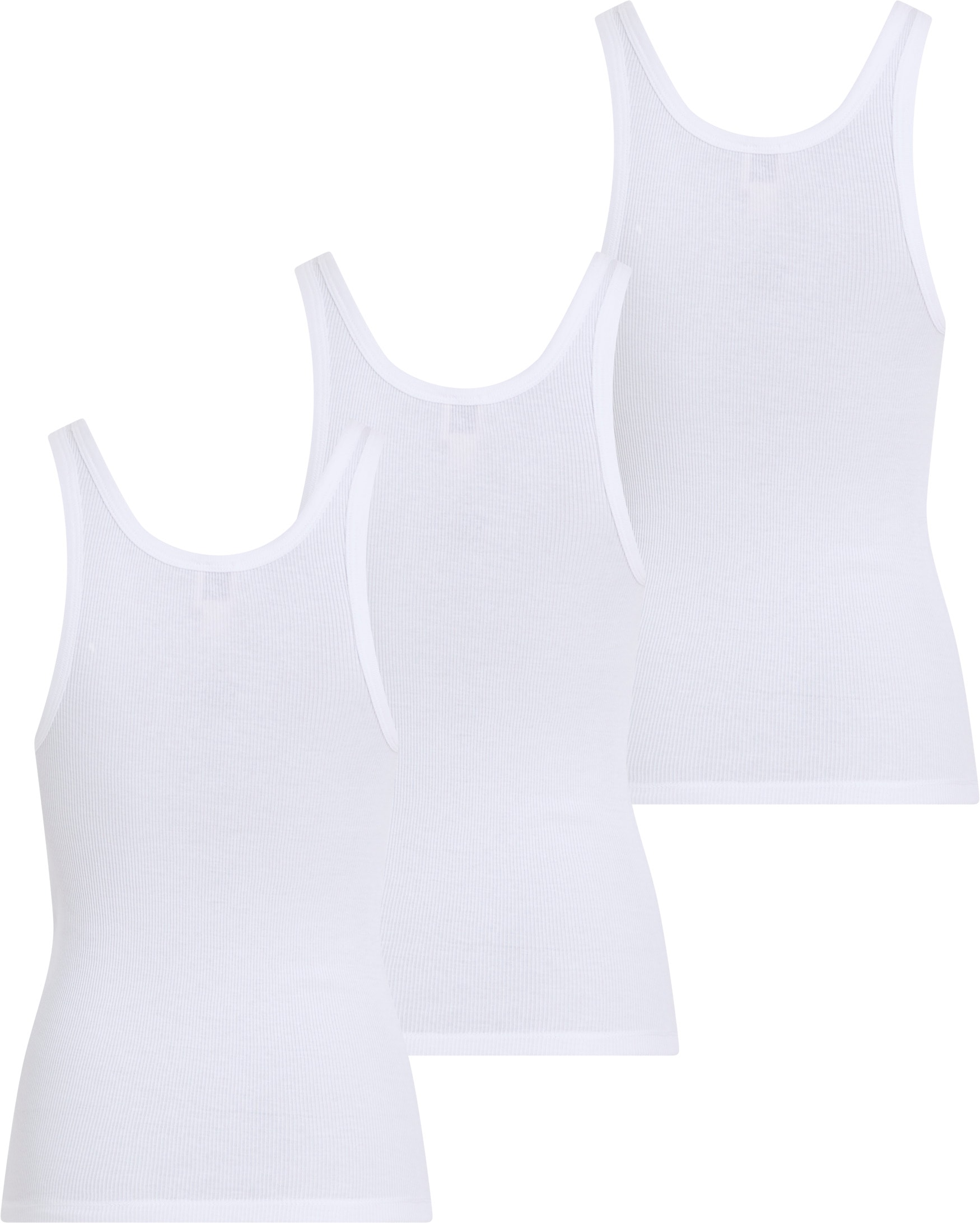 Calvin Klein Underwear Tanktop »SCOOP NECK COTTON TANK 3PK«, 3 Stk. mit Logostickerei