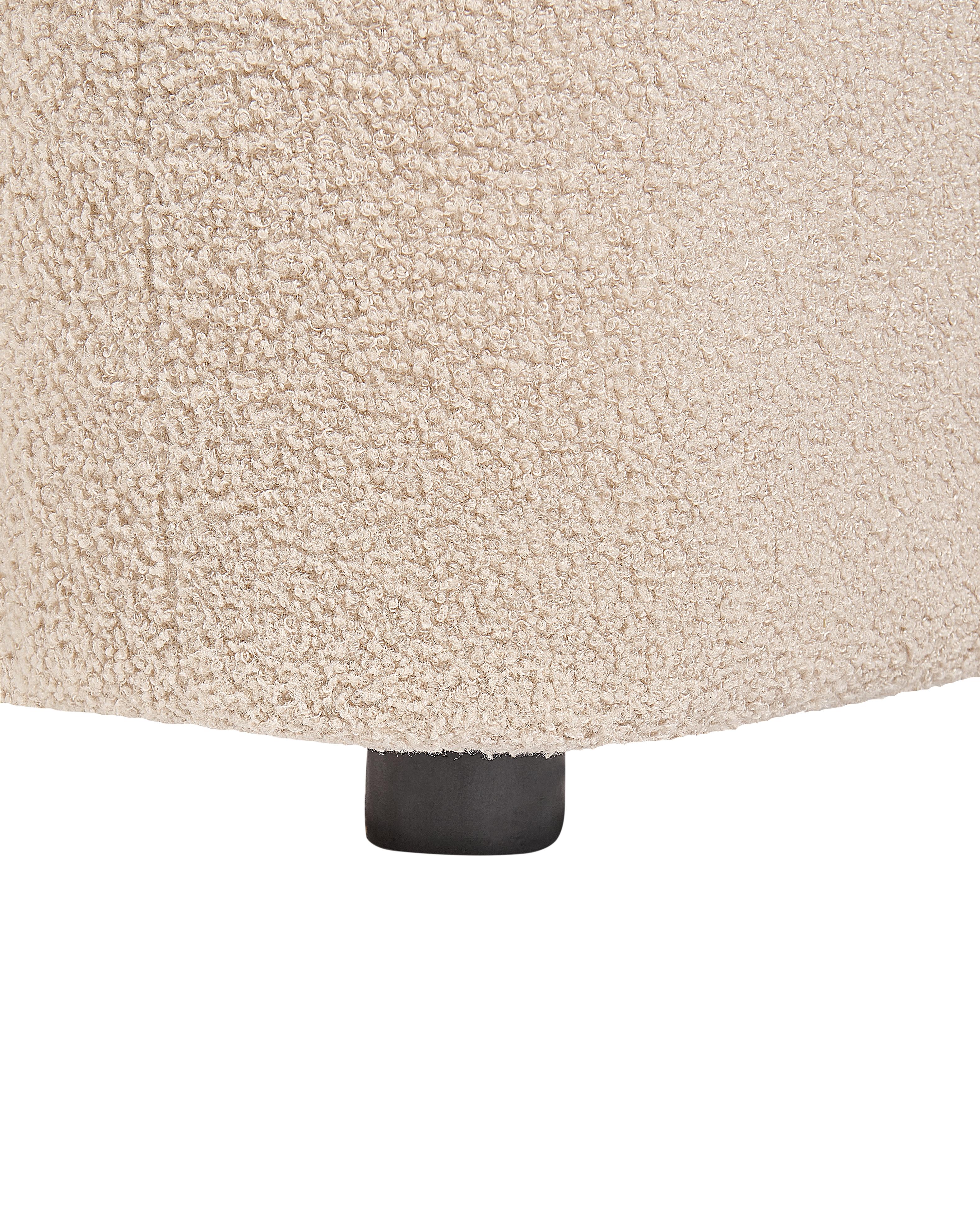 Fauteuil LEIREN Bouclé Beige