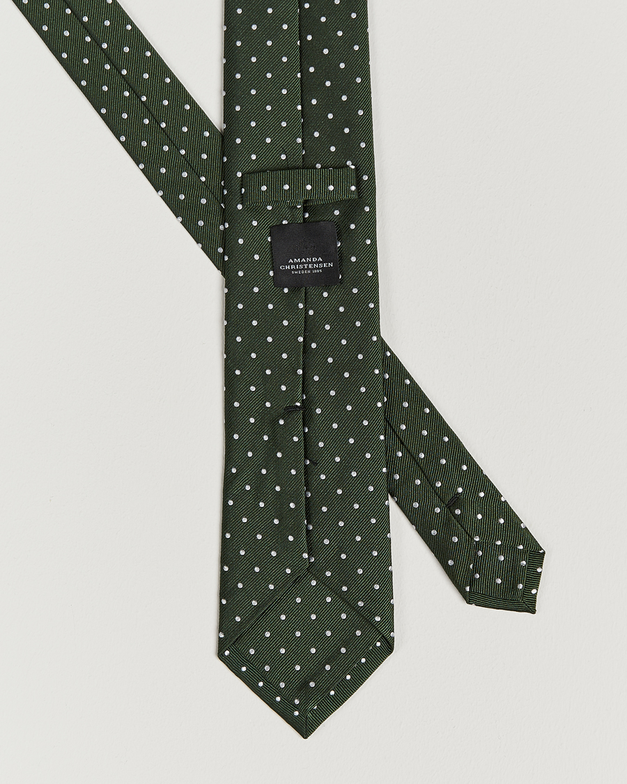 Amanda Christensen Dot Classic Tie 8 cm Green/White