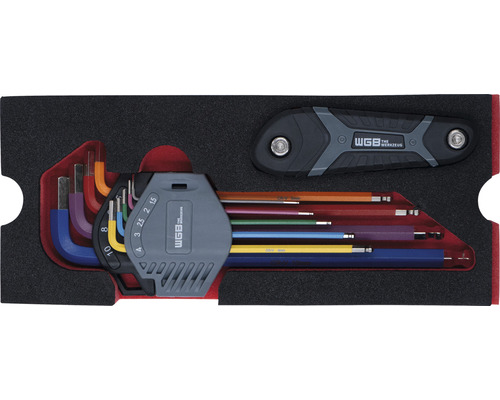Werkplaatswagen Industrieel 712 x 943 x 466 mm 7 laden - incl. 9 gereedschapsmodules blauw 140-delig