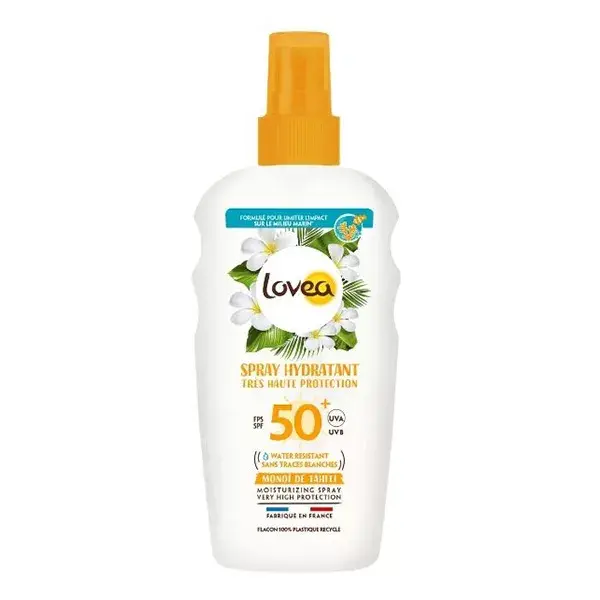 Lovea Solaire Spray Hydratant Monoï de Tahiti SPF50+ 150ml