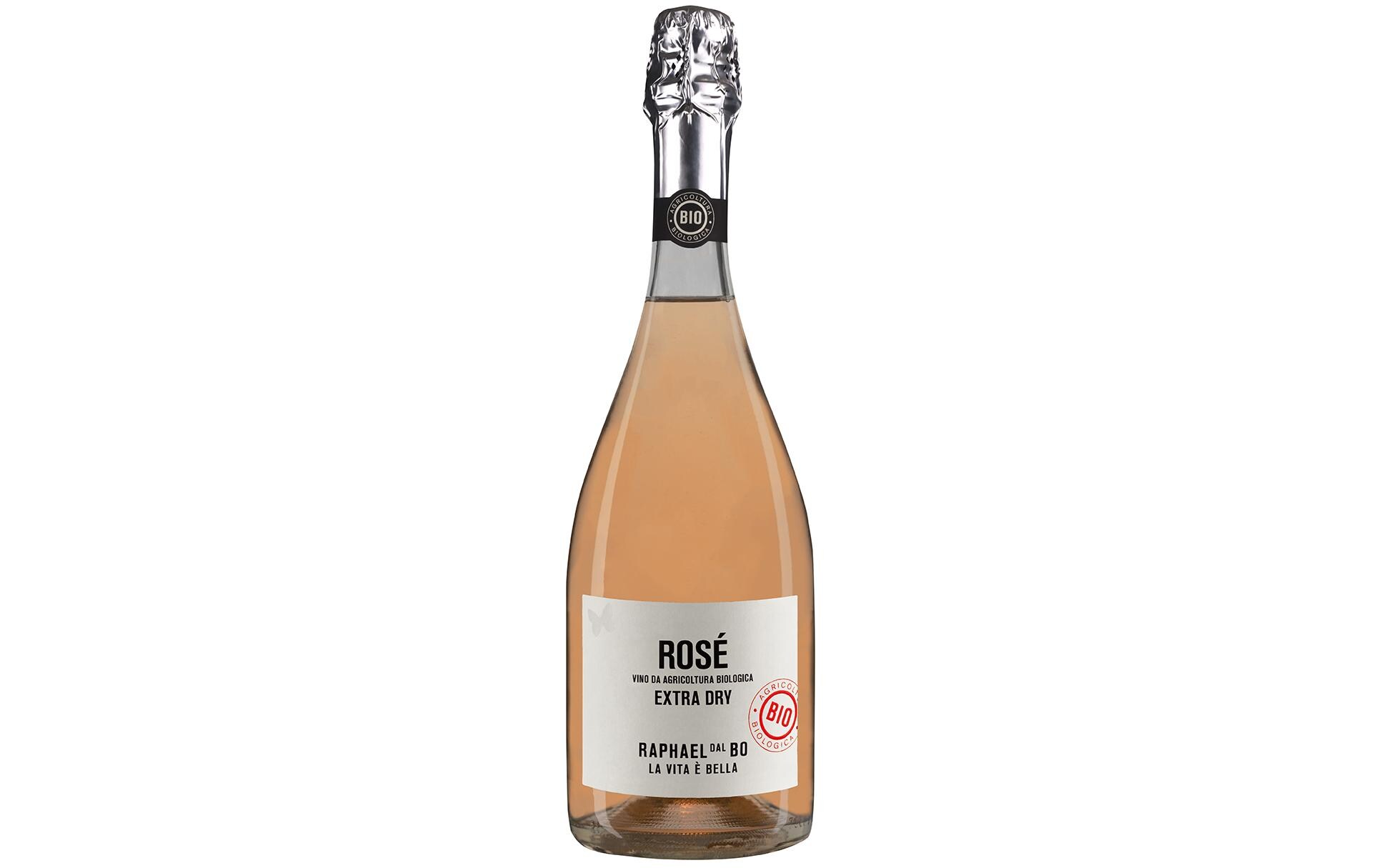 Bio Prosecco Rosè Extra Dry 0.75 lFruchtig-frischer Schaumwein in Bio-Qualität
