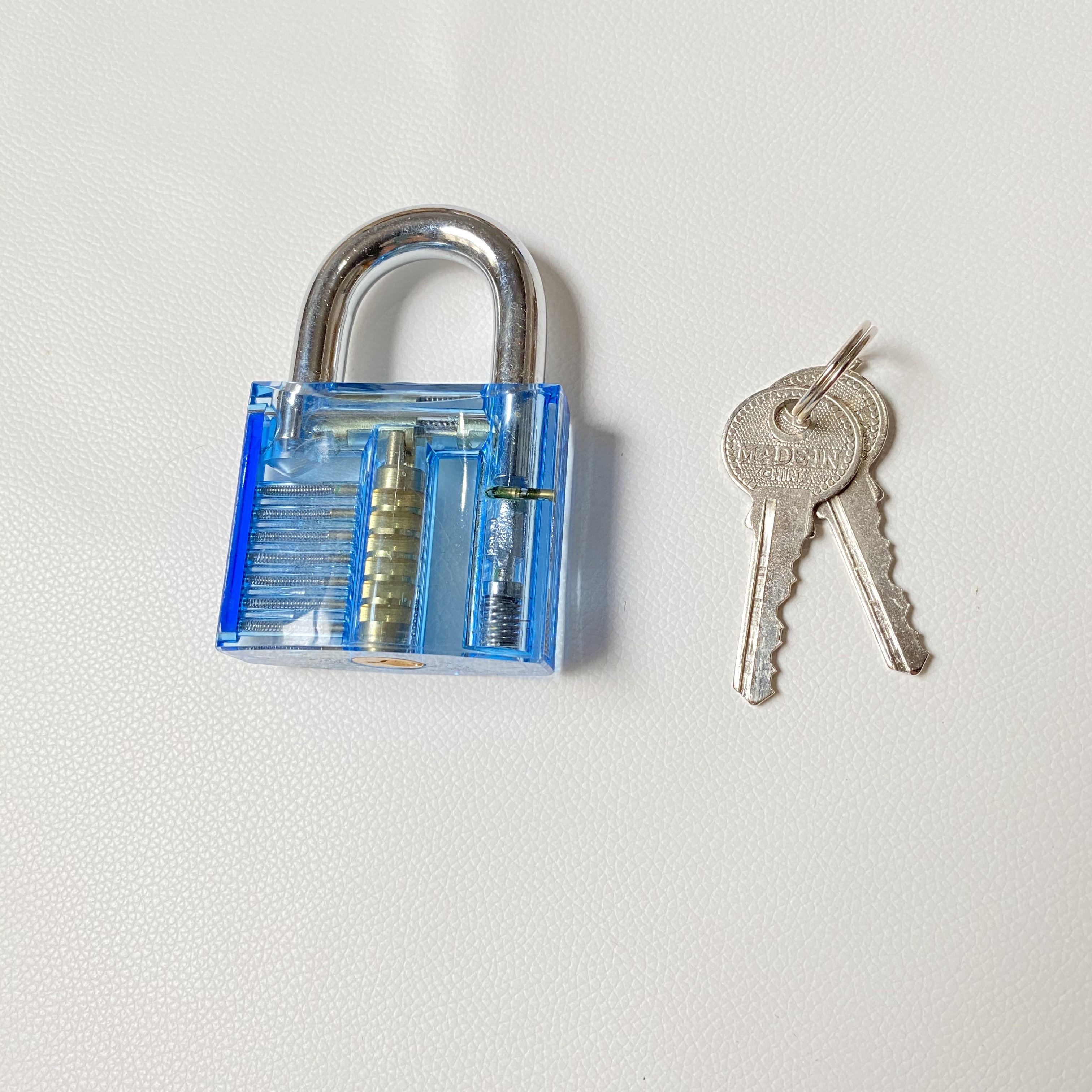 (29-tlg. Set) Dietrich Lockpicking Set mit 3 Übungsschlössern und Edelstahl Spannköpfen / Dietriche - Schwarz