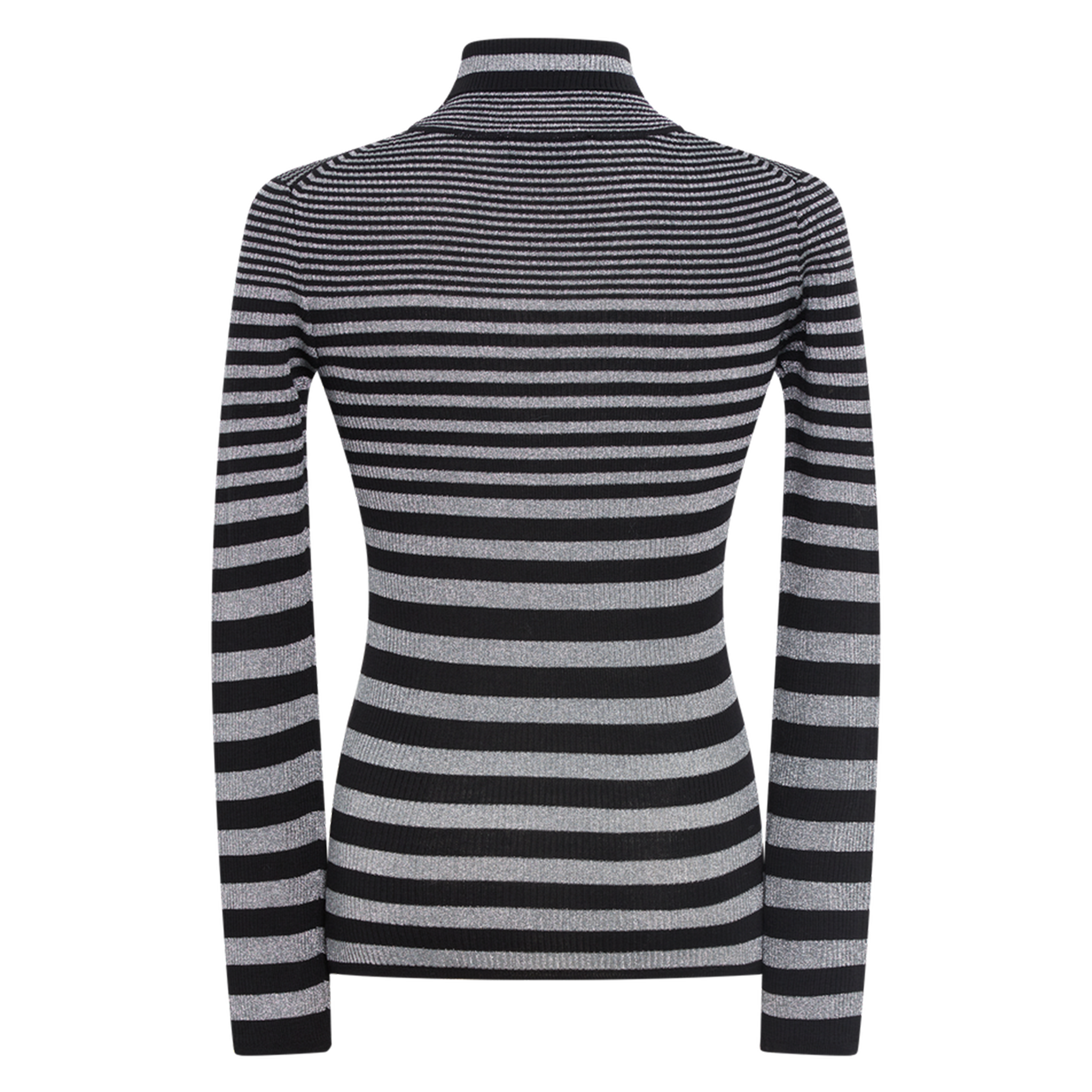 Pull col roulé en laine mélangée | Argent
