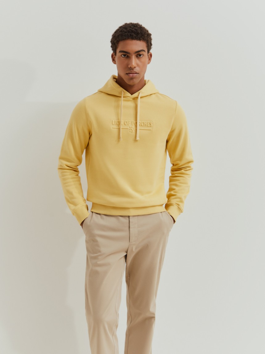 Sweatshirt de algodão com capuz