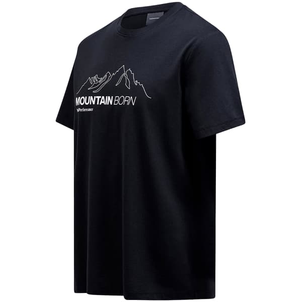 T-shirt randonnée PEAK PERFORMANCE M EXPLORE GRAPHIC TEE BLACK