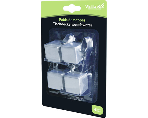 Tafelkleedgewichtblokjes, 4 stuks.