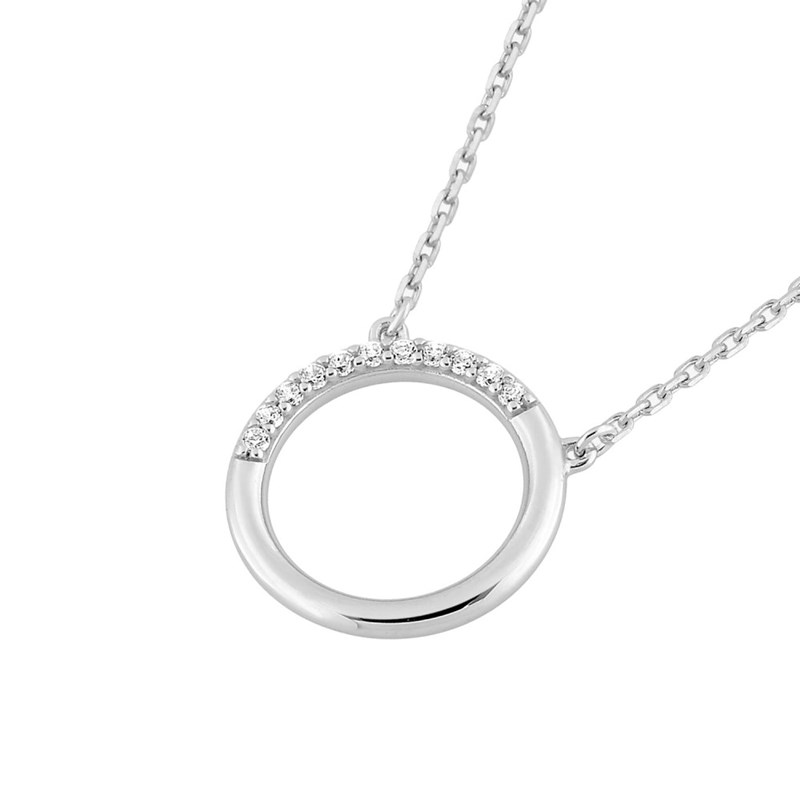 Collier Femme - Oxyde de zirconium - Or 18 Carats - Longueur : 42 cm