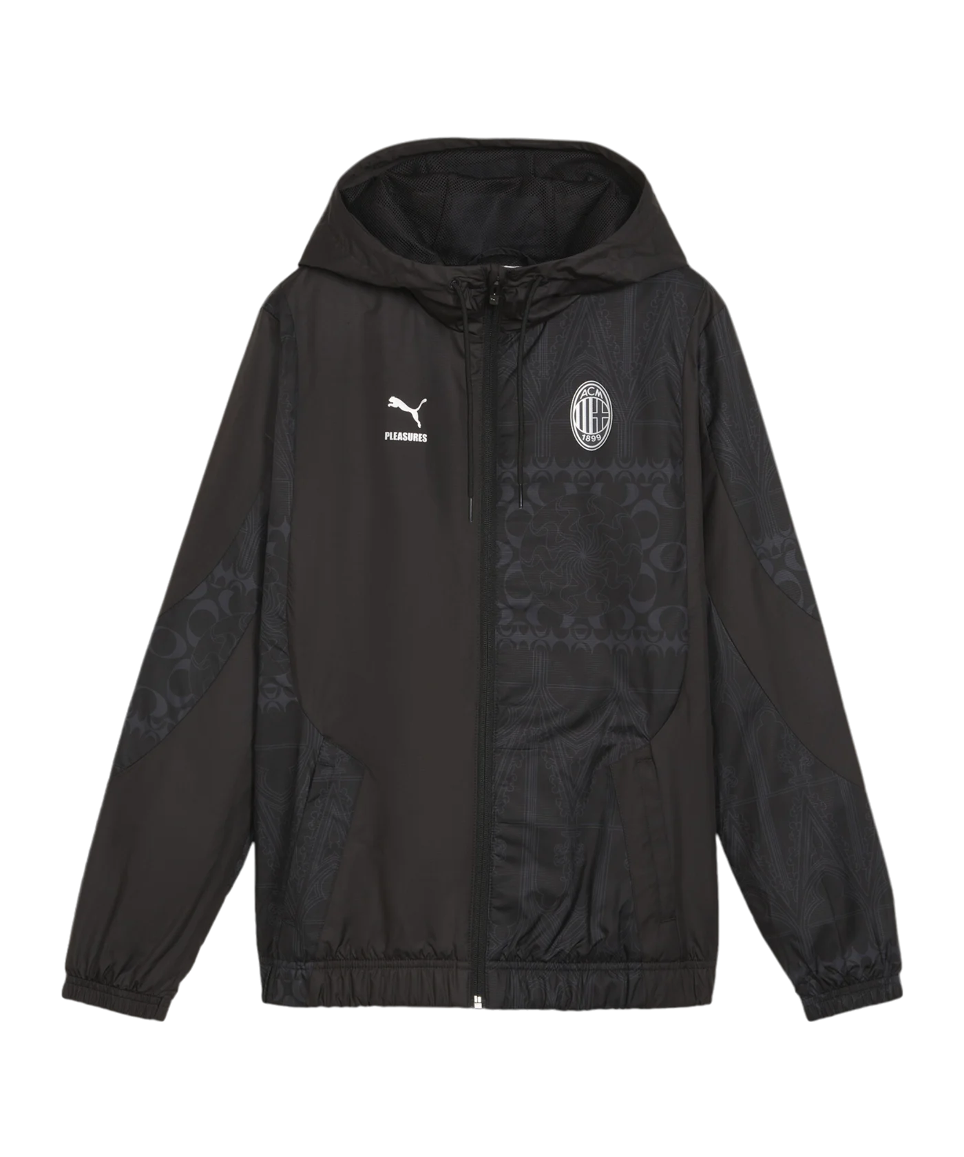 PUMA AC Mailand X Pleasures Prematch Jacke Damen Schwarz F01