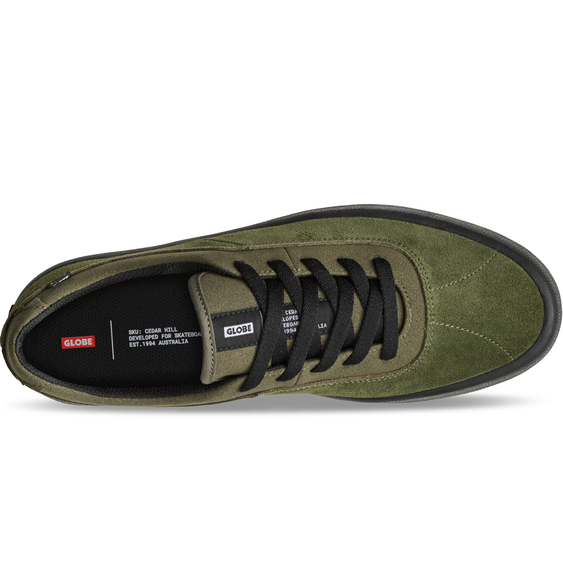 Globe Melbek Olive Black 7 US / 39 EU