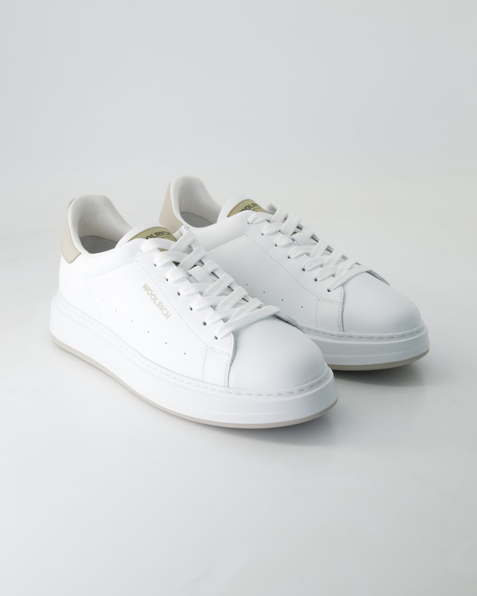Woolrich Arrow Court Sneaker in Weiß