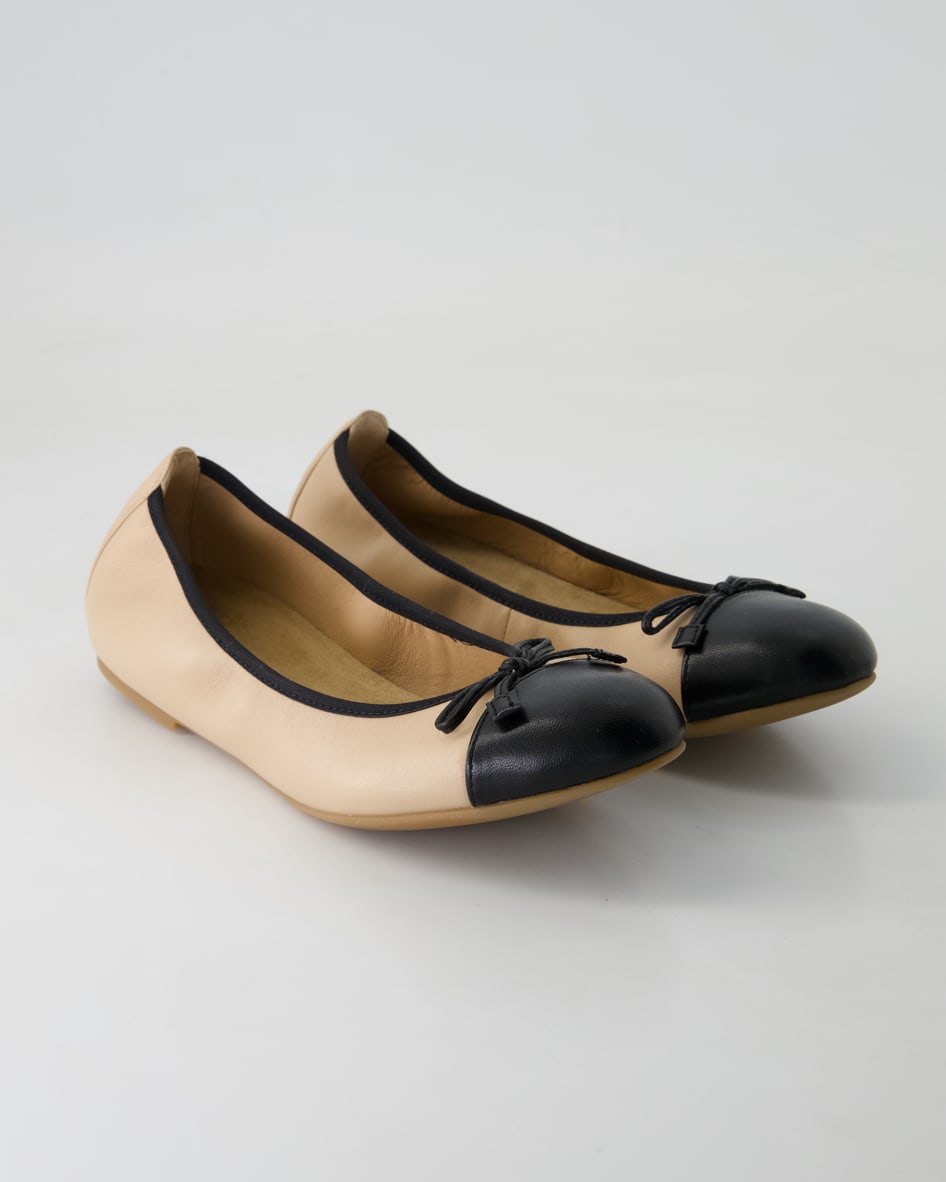 Unisa Auto Ballerinas in Beige