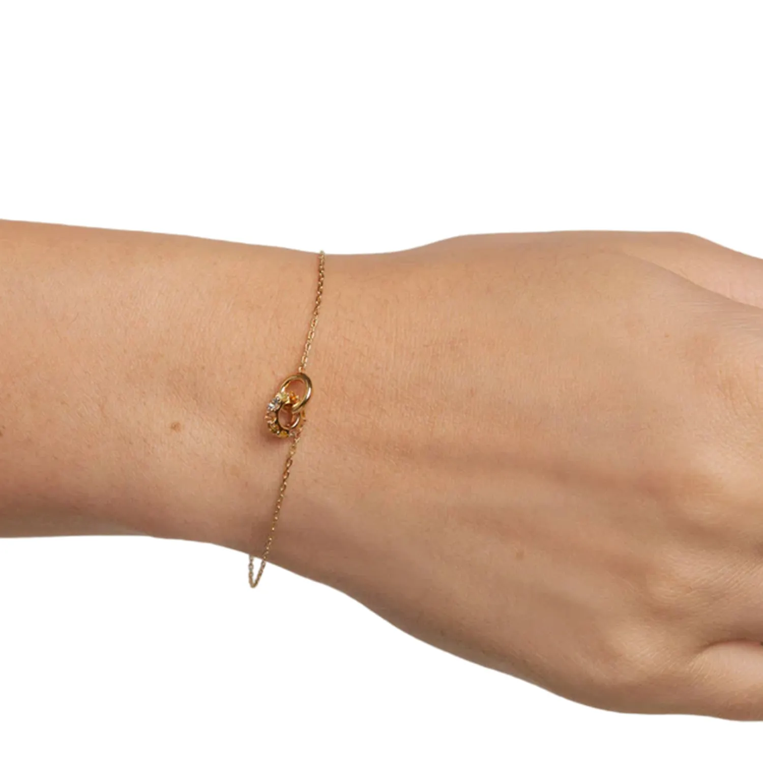 PDPAOLA Rainbow Spin Armbånd 18 kt. Forgyldt Sølv PU01-787-U