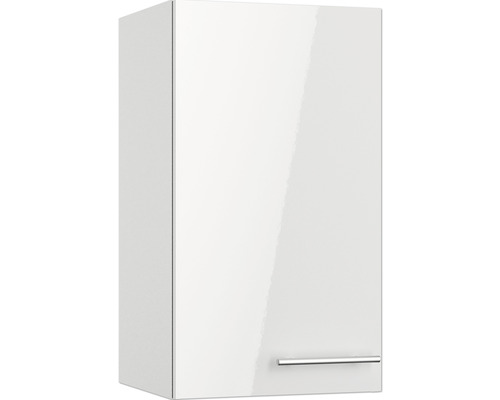 Optifit wandkast Rurik986 BxDxH 40x34,9x70,4 cm wit glanzend gedemonteerd scharnier omkeerbaar (links of rechts te monteren)