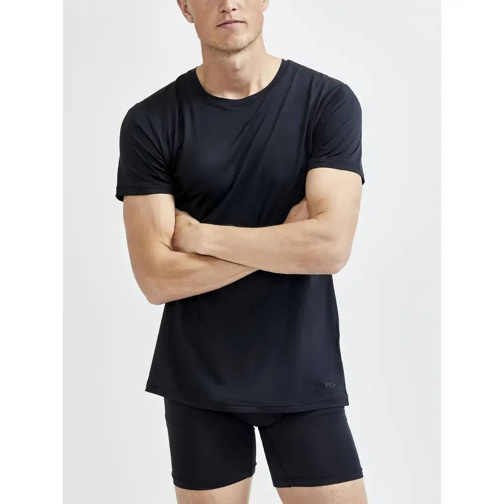 Craft Core Dry Multi Ondershirt Korte Mouwen Zwart Heren 2 Pack