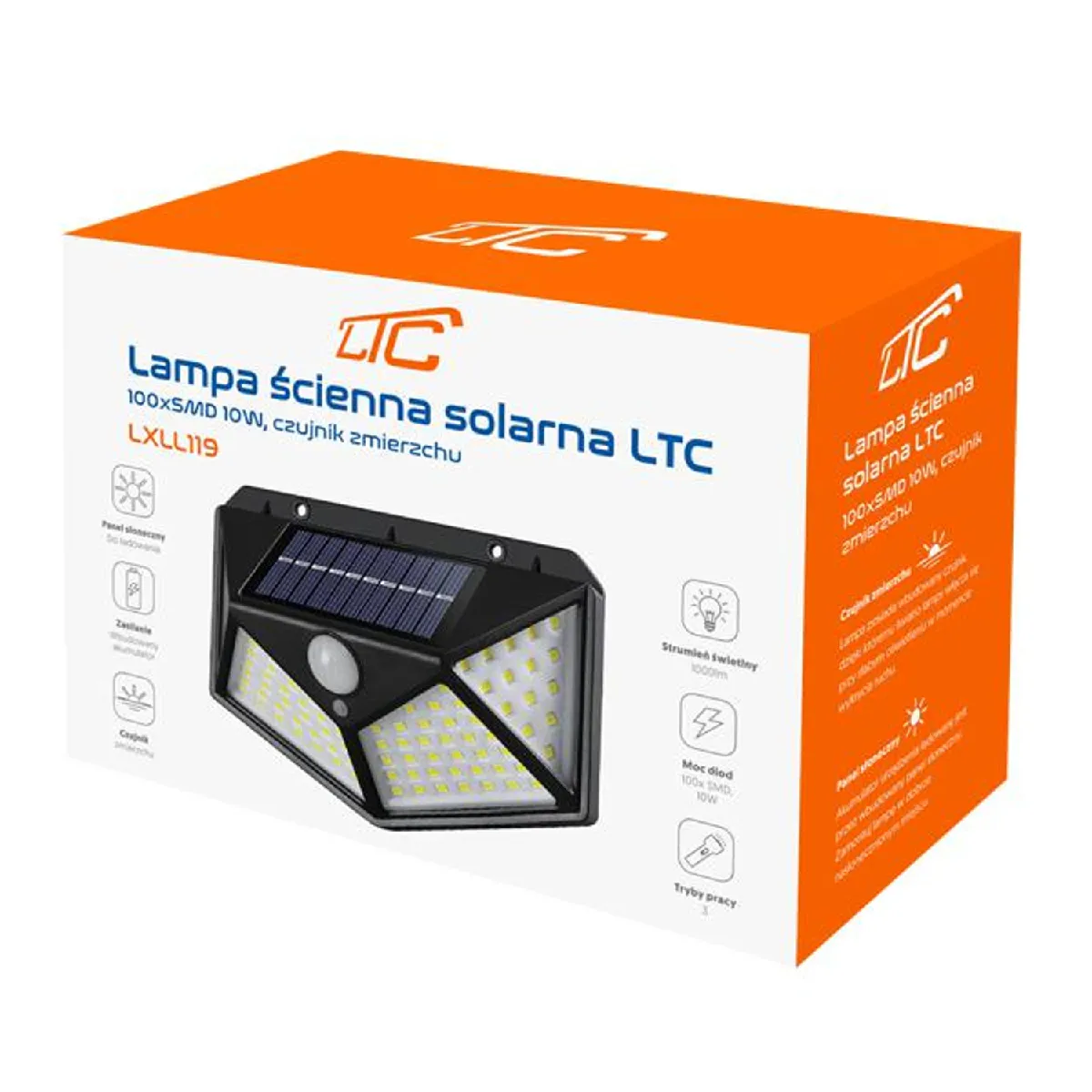 Lampe Solaire Murale LTC - Détection de Mouvement