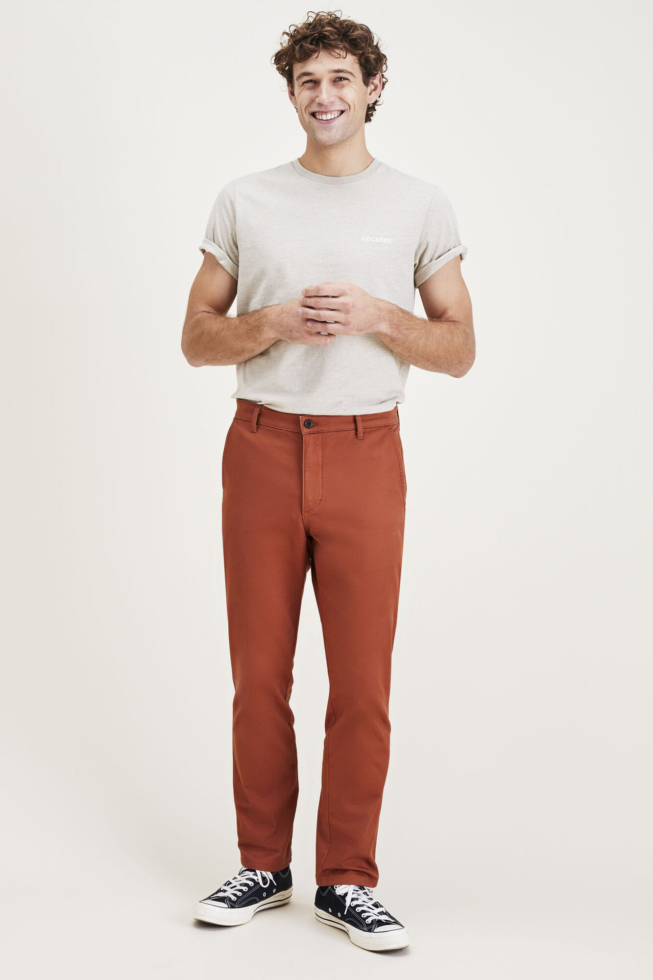 Calças Skinny Fit Original - Naranja