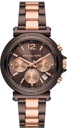 Michael Kors - Maren - Horloge - Bruin - Chronograaf - 40 mm