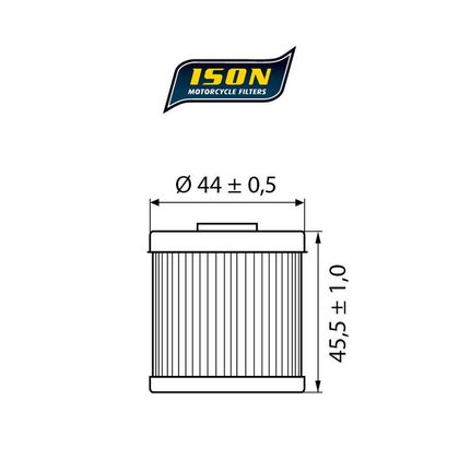 Filtre à huile Ison 154 ELEMENT Type Origine