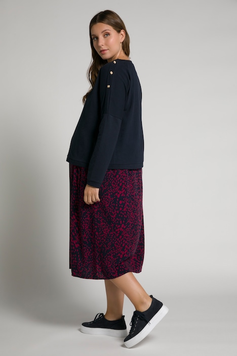 Bellieva-Sweatkleid, Stillfunktion, Rundhals