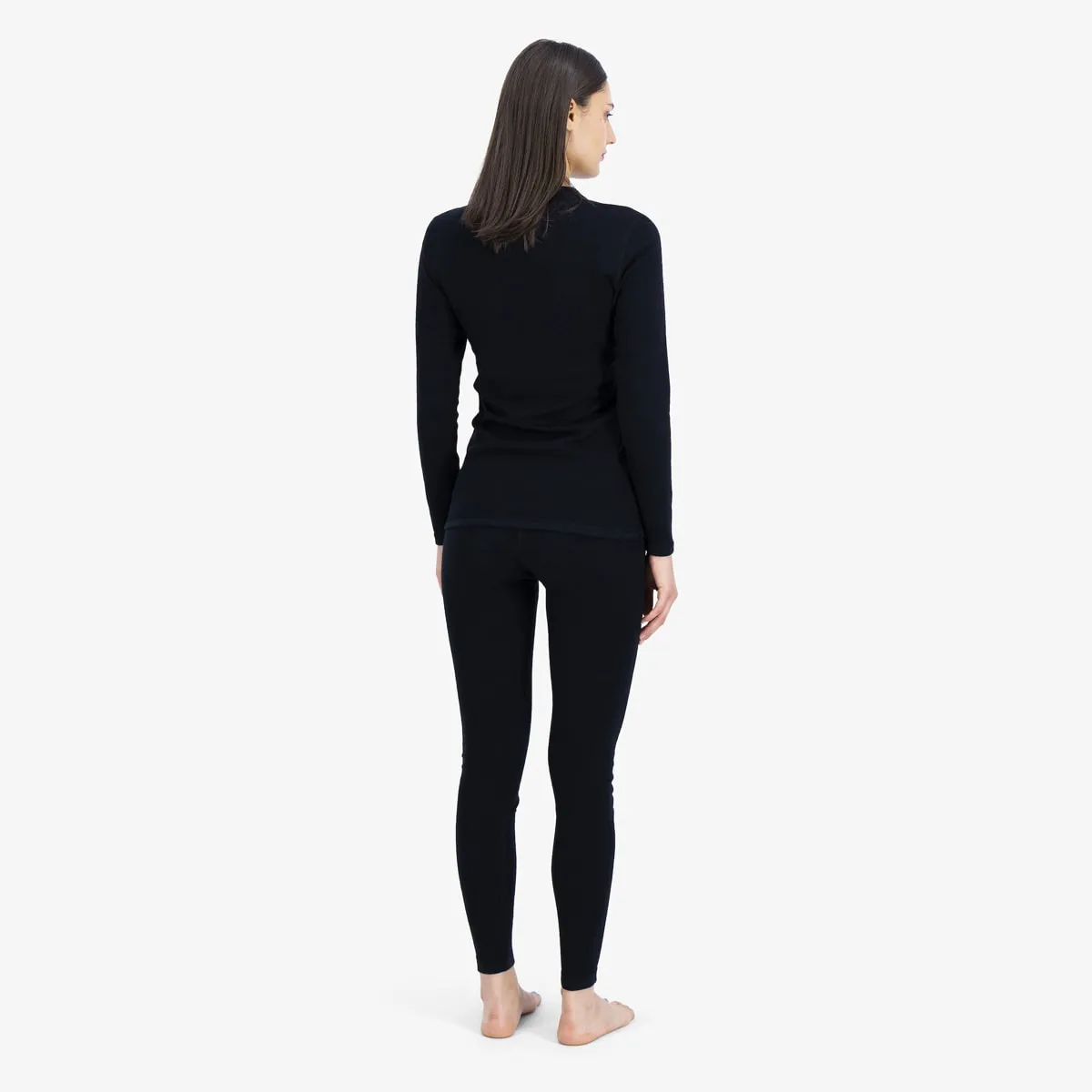 Ulvang Women's Comfort 200 Round Neck Black/Black