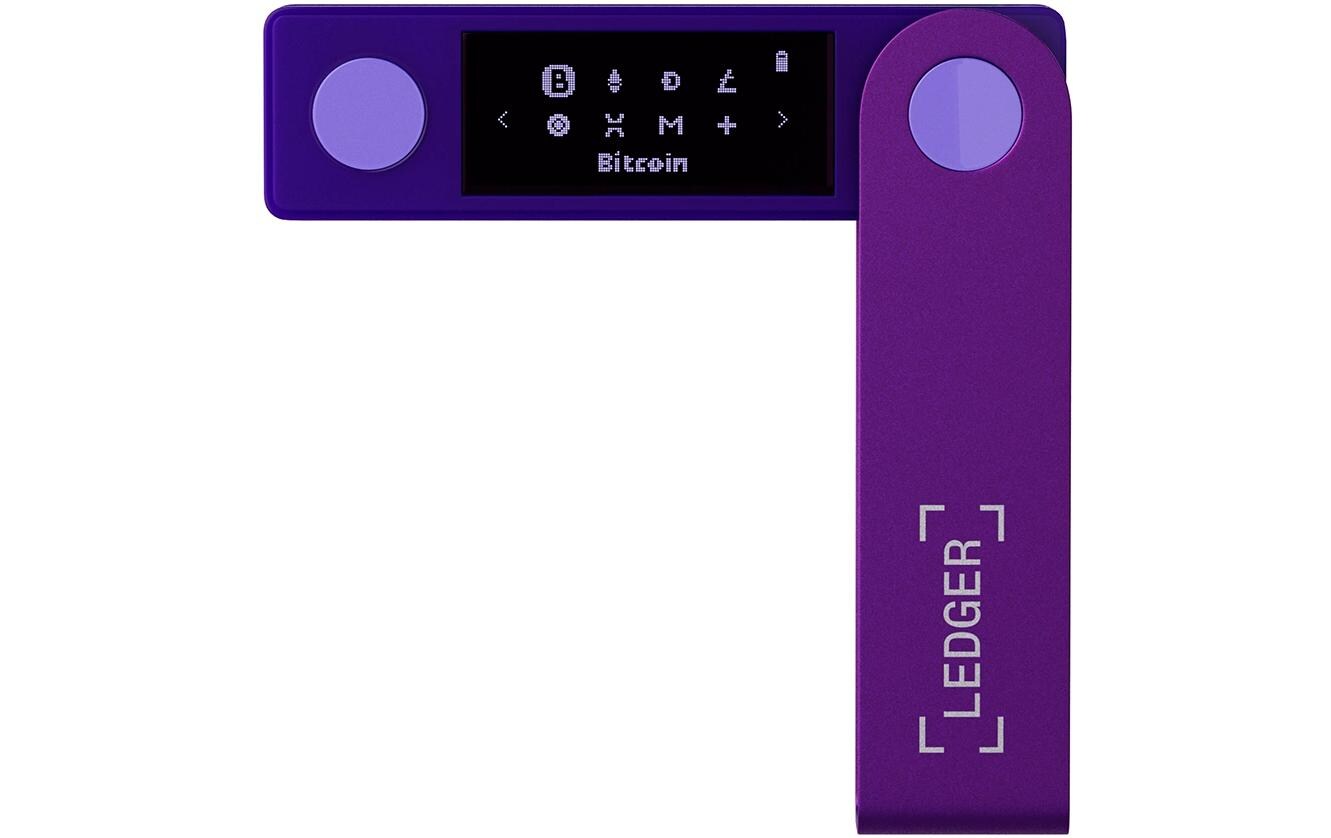 Nano X Amethyst Purple<br>Crypto-Hardware-Wallet mit Bluetooth zum Kaufen, Verwalten und Vermehren digitaler Vermögenswerte