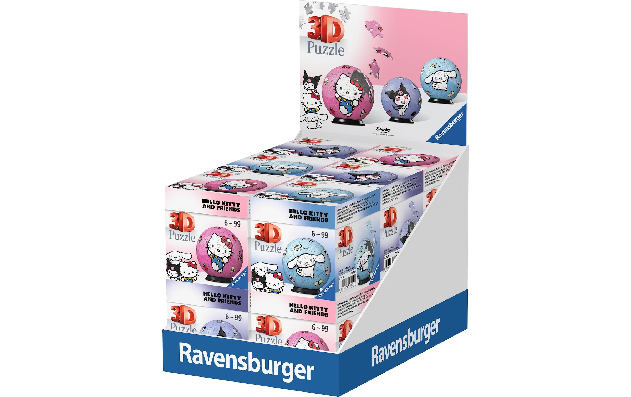 Ravensburger 3D-Puzzle »VKK puzzleball Hello Kitty VE« 3D-Effekt