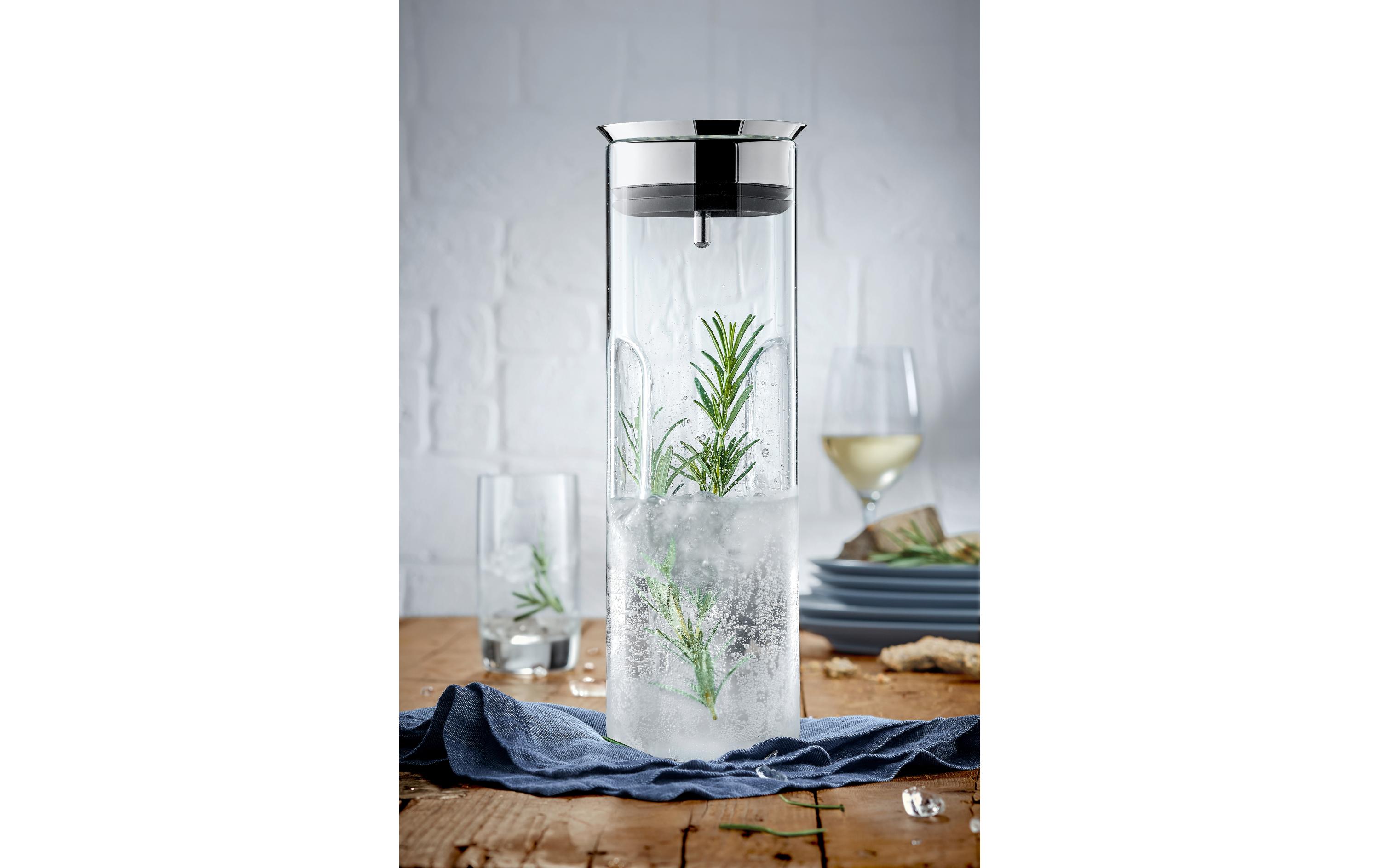 Karaffe Motion 1.25 l, TransparentWasserkaraffe mit Kippmechanismus