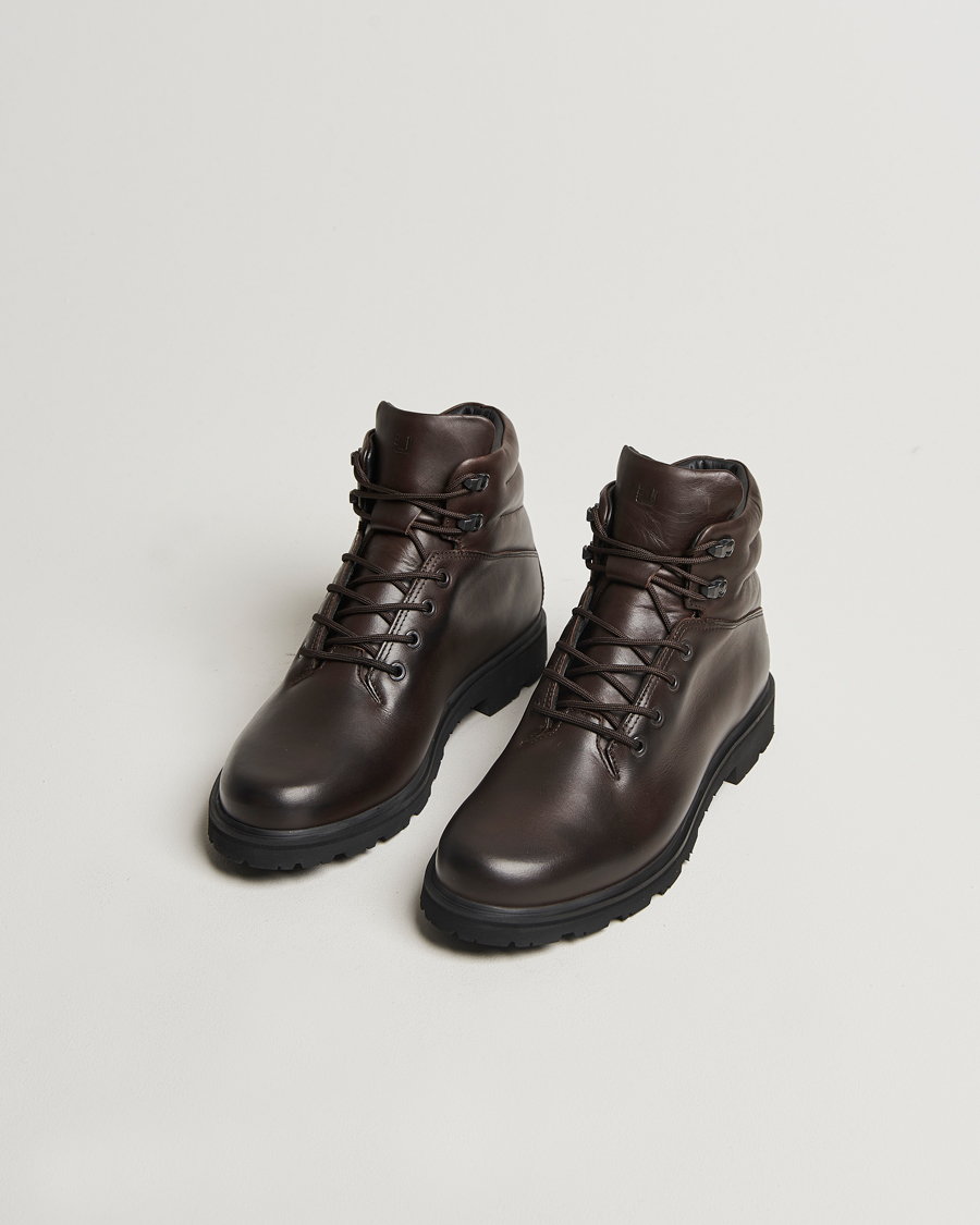 UBR Black Storm Leather Boot Dark Brown