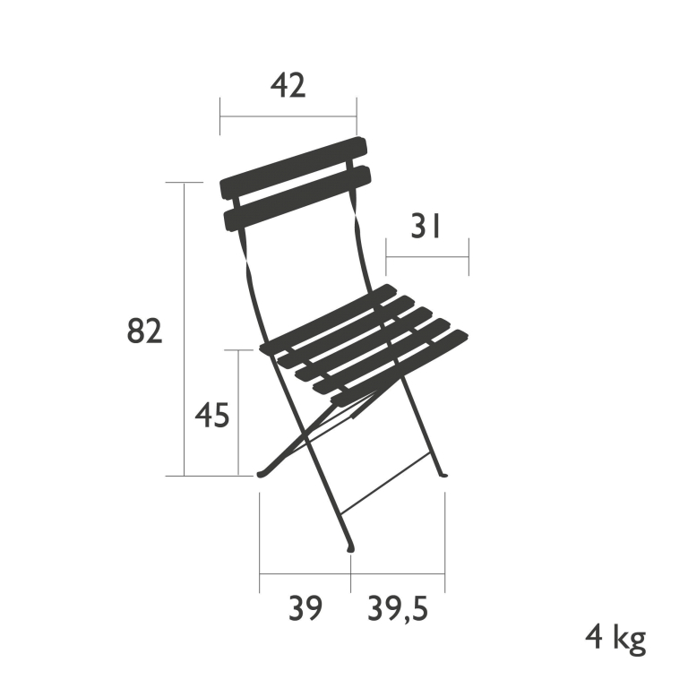 Fermob Bistro Naturel tuinstoel Cedar Green