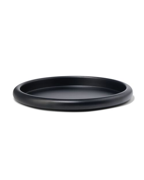 dessous de bougie 26 cm métal noir