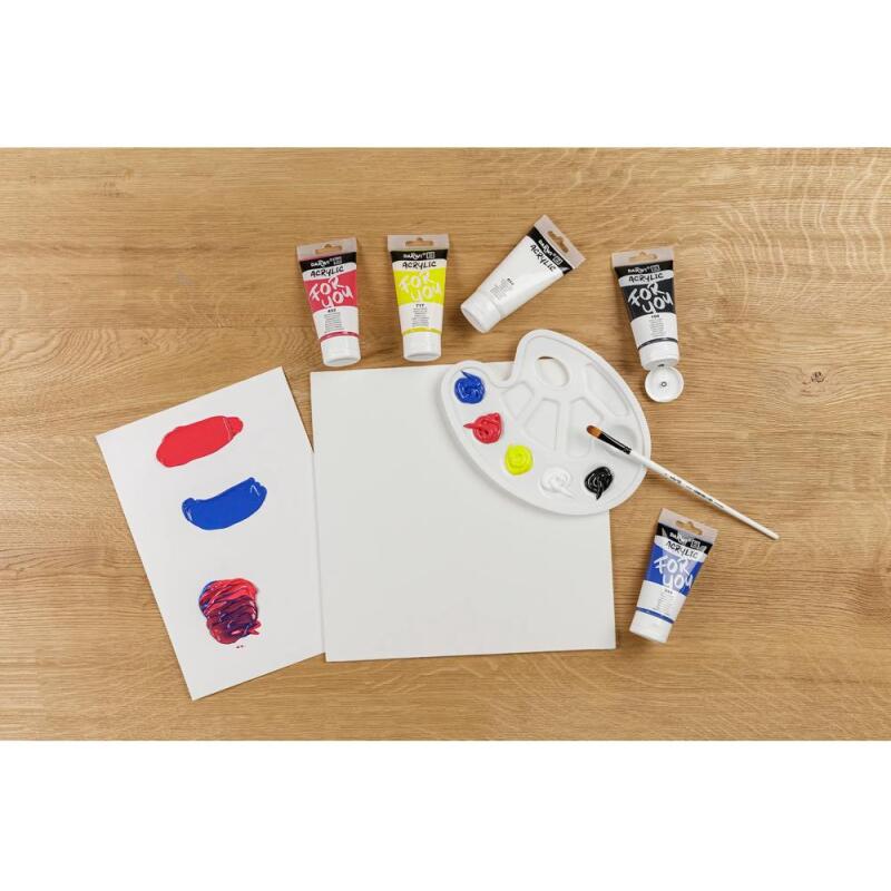 Darwi For You set de peinture acrylique - 5x75 ml - Assortiment