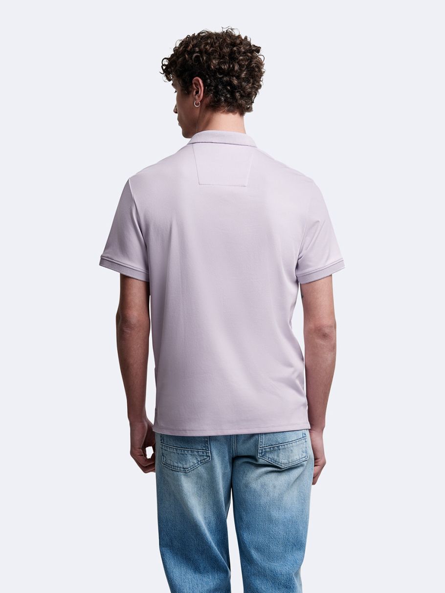 Polo à manches courtes uni