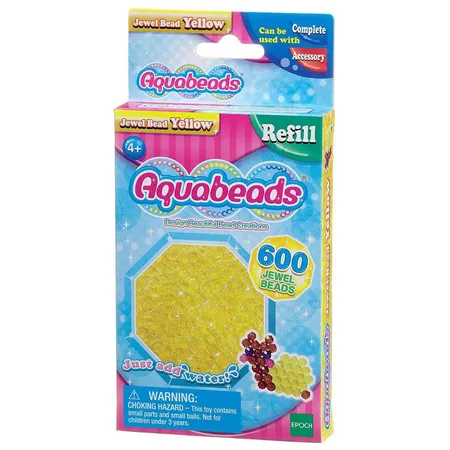 Aquabeads Gelbe Glitzerperlen, 600 Stück
