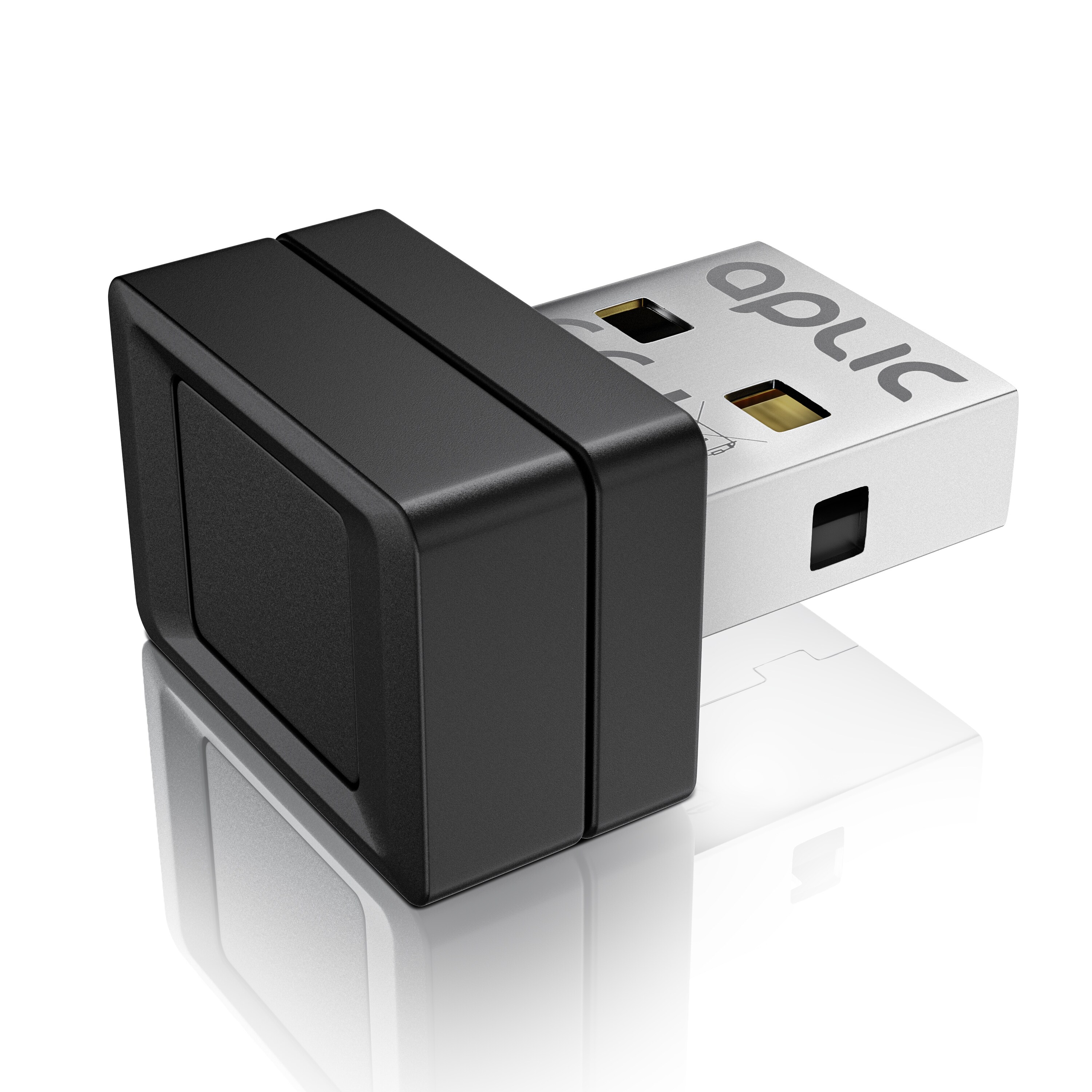Aplic USB Fingerabdrucksensor Fingerabdruckleser - bis zu 10 IDs - Windows 8 10 11 - unterstützt bis zu 10 IDs - USB - Plug & Play - Finger Scanner