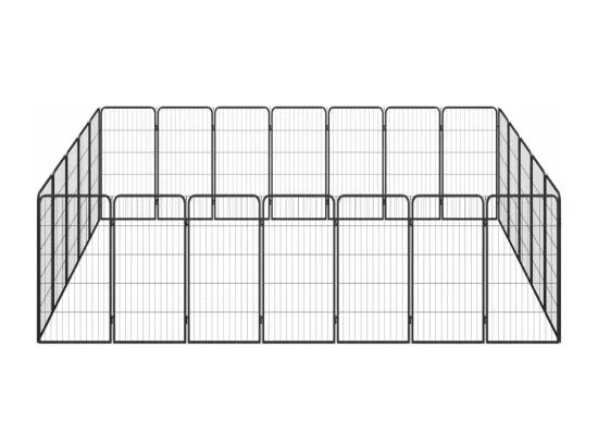 Parc pour chien 24 noire 350 x 250 x 100 cm 02_0043622
