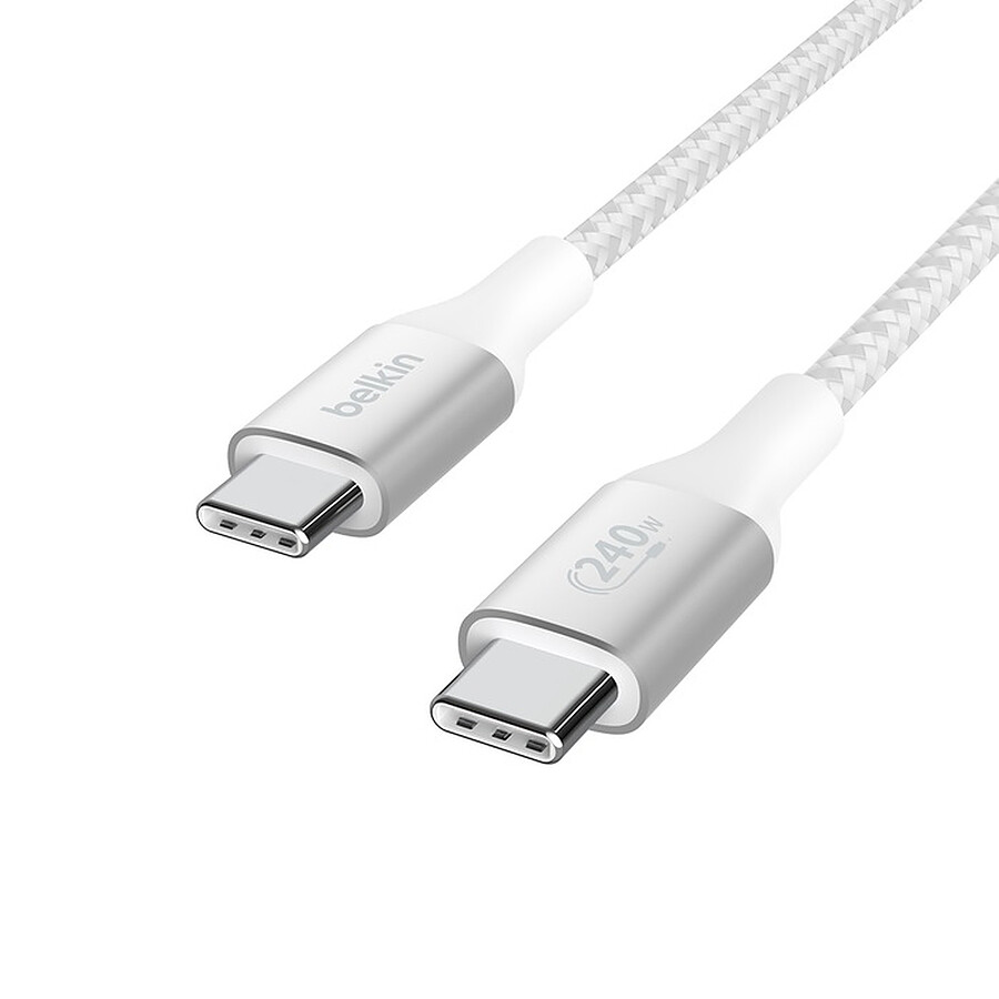 Belkin Câble USB-C vers USB-C 240W - renforcé (blanc) - 2 m