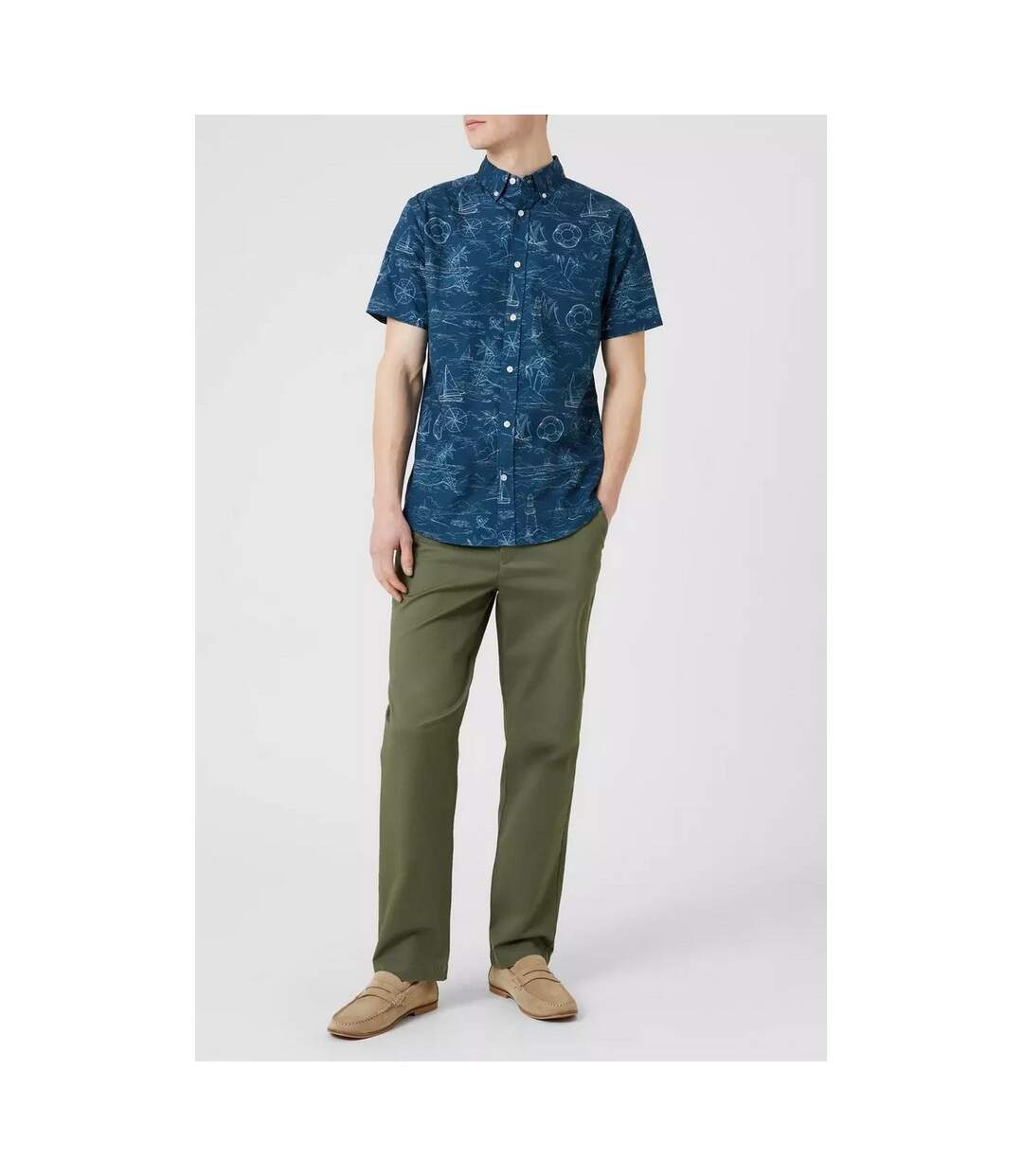 Maine - Pantalon PREMIUM - Homme (Kaki) - UTDH5611