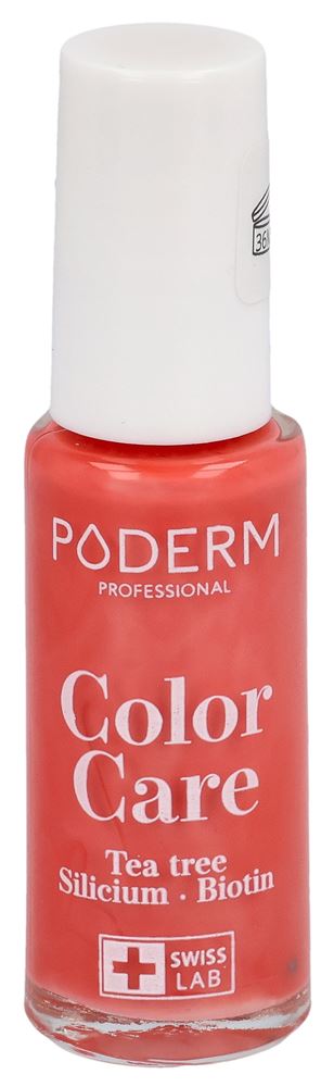 PODERM Vernis Color Care<br>8 ml, Flasche, 273 Rouge Corail