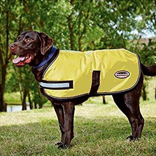 Parka refletora para cães, amarela