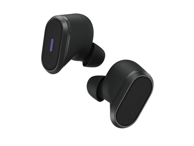 Logitech Headset Zone True Wireless Grau Bluetooth Earbuds in der Business-Version mit geräuschunterdrückendem Mikrofon