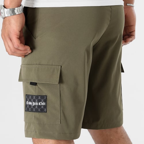 Short Cargo Black Patch 0032 Vert Kaki