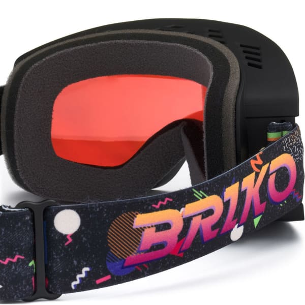Masque de ski BRIKO MARLO BLACK FANTASY ORANGE