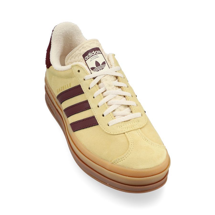 adidas Originals Chaussures Gazelle Bold - Jaune/Bordeaux/Blanc Femme