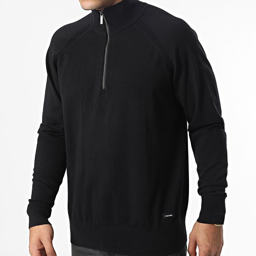 Pull Col Zippé 0722 Noir