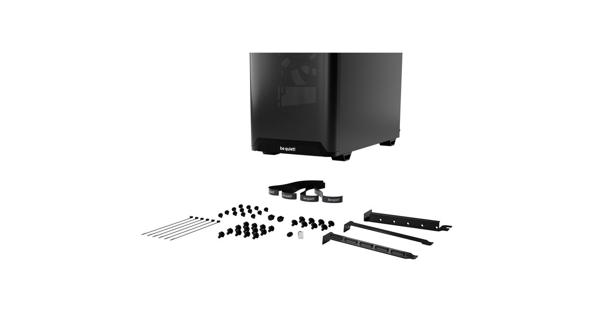 be quiet!PURE BASE 501 Airflow midi tower behuizing  (Zwart | 2x USB-A | 1x USB-C)