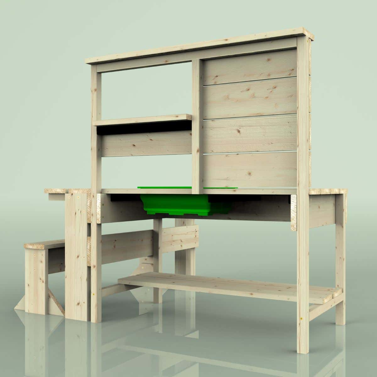 REBO Modderkeuken Scorpion Speeltoren in Groen,