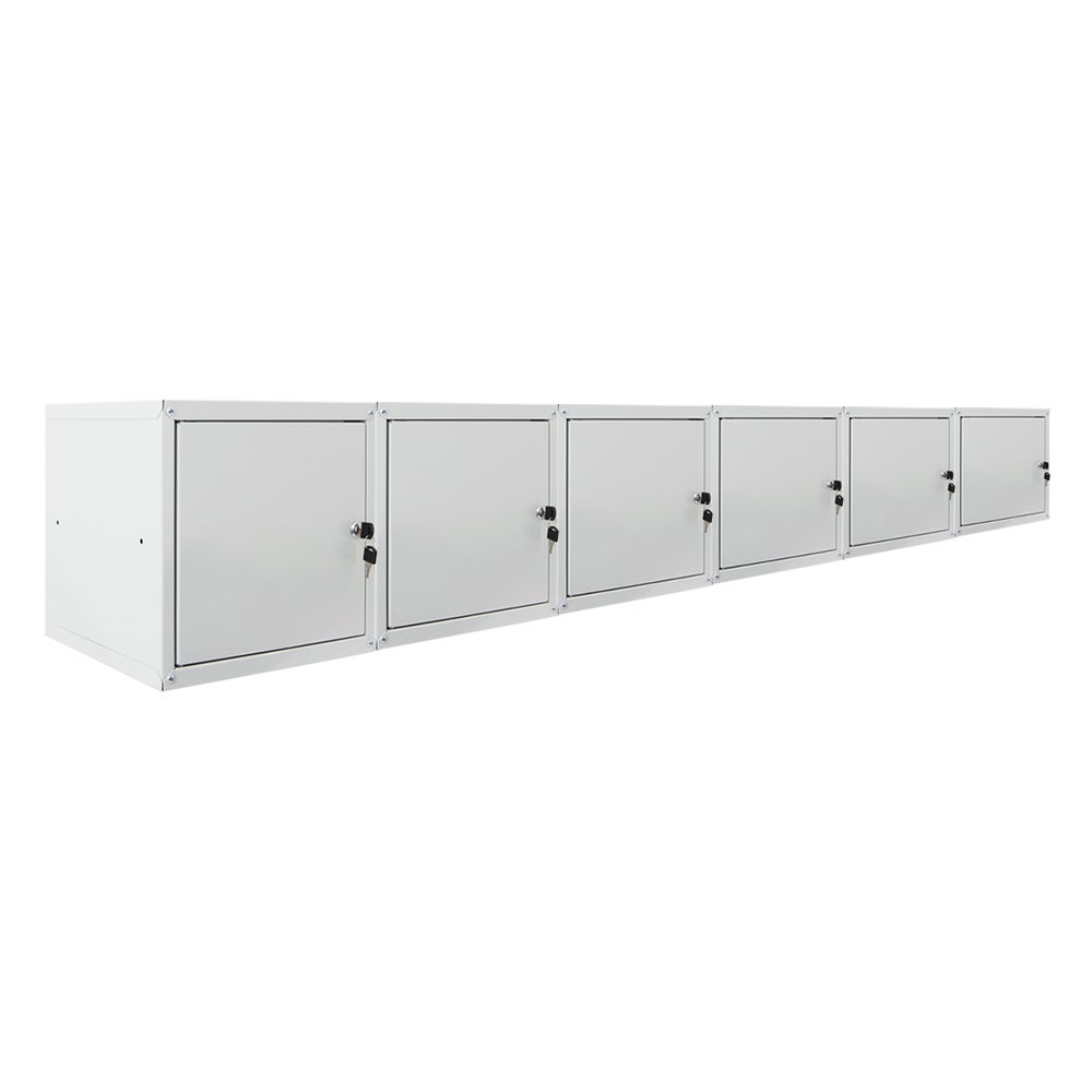 PROREGAL Mega Deal 6x locker cubes Cubic HxBxD 35 x 35 x 35 cm grijs