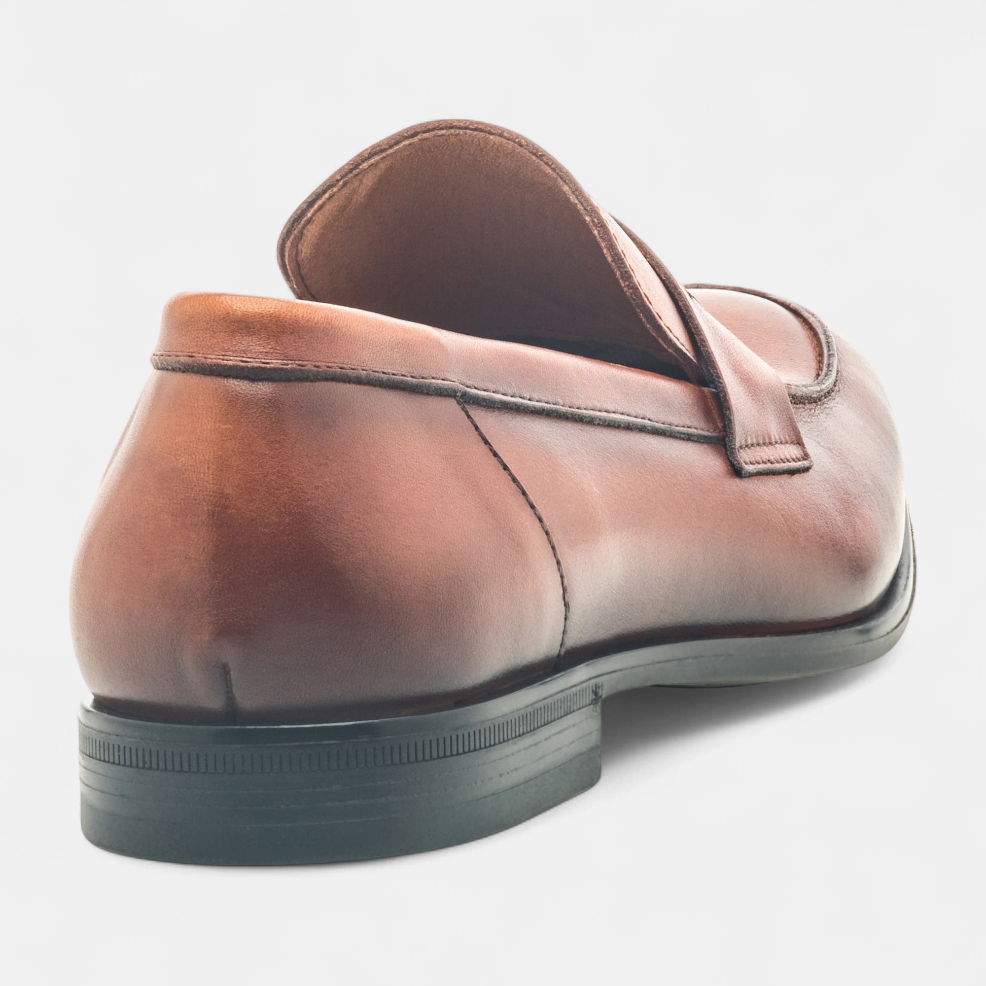 Mocassins Homme en cuir cognac
